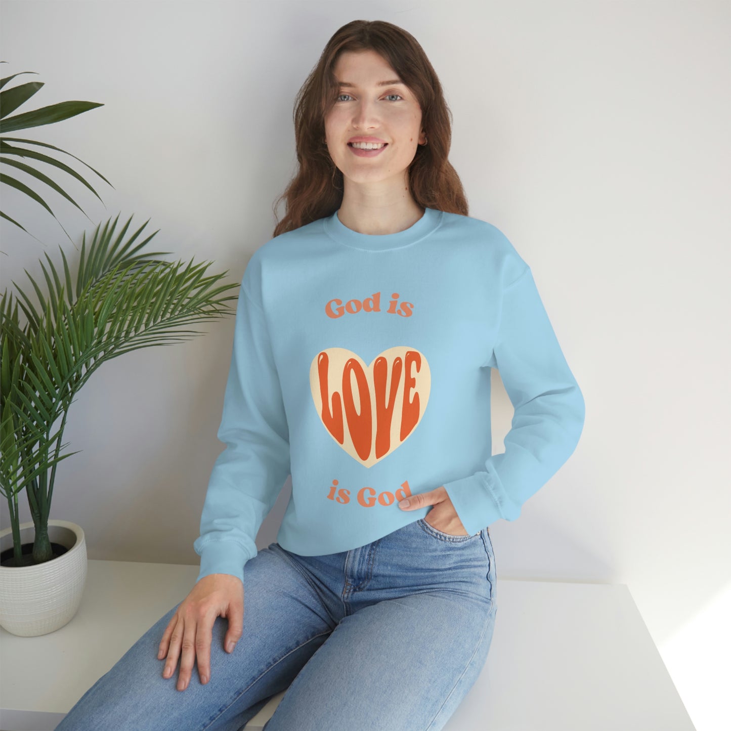 GOD IS LOVE UNISEX CREWNECK